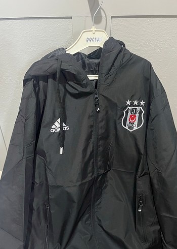 s Beden Adidas Siyah Kapüşonlu Erkek Yağmurluk