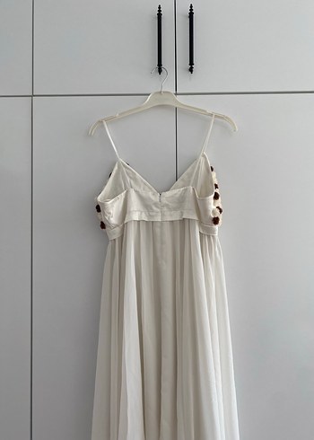 Abiye Beyaz Askılı Abiye,Bride party elbisesi