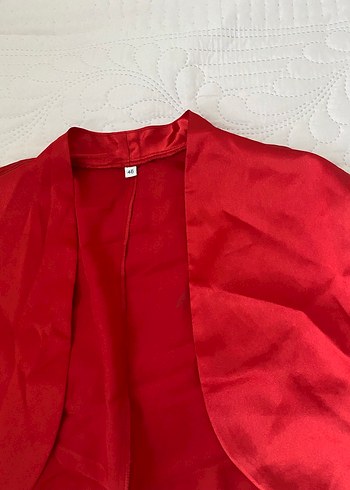 Kız Çocuk Kısa Kollu Kırmızı Bolero - Görsel 2