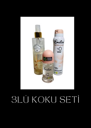 Emotion Natural Bloom Alüminyumsuz Kadın Deodorant Seti - Görsel 3