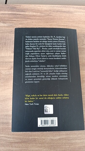 Karısını şapka sanan adam Oliver Sacks