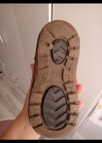 Kahverengi Erkek Çocuk Kauçuk Bot Velcro