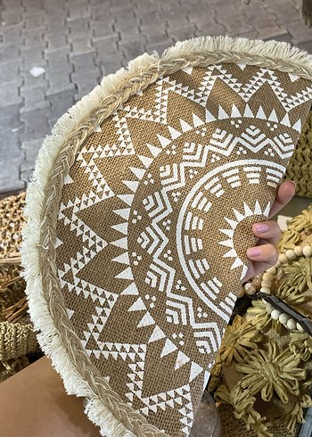 Nakışlı Bej Fırın Eldiveni - Görsel 2