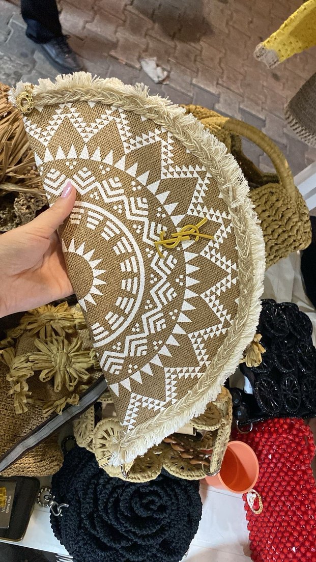 Nakışlı Bej Fırın Eldiveni - Görsel 3