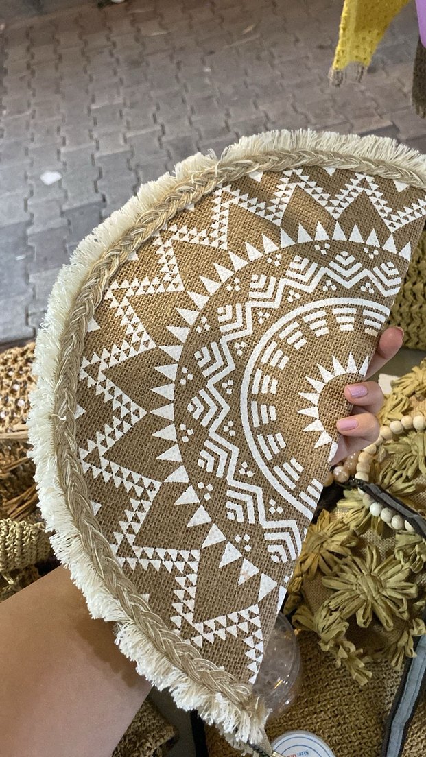 Nakışlı Bej Fırın Eldiveni - Görsel 2