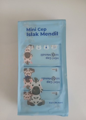 Mini Cep Islak Mendil 64 Adet