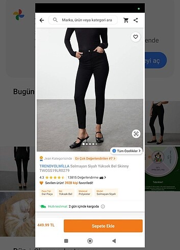 Trendyolmilla siyah jeans 