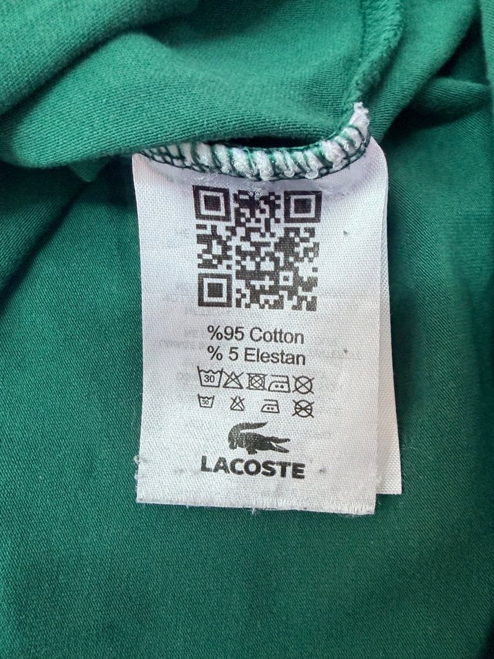 LACOSTE REGULAR FIT YEŞİL T-SHIRT (L) - Görsel 3