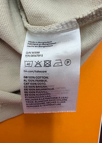 H&M REGULAR FIT BEJ POLO (M) - Görsel 3