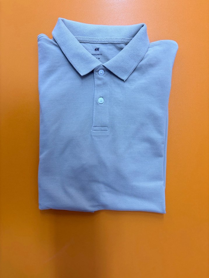 H&M REGULAR FIT BEJ POLO (M) - Görsel 4