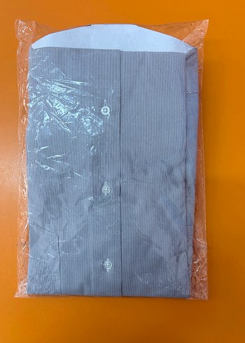 REGULAR FIT GRİ ÇİZGİLİ GÖMLEK (M) - Görsel 3