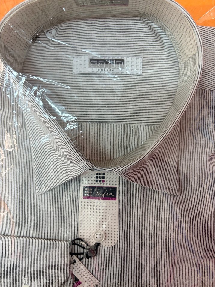 REGULAR FIT GRİ ÇİZGİLİ GÖMLEK (M) - Görsel 2