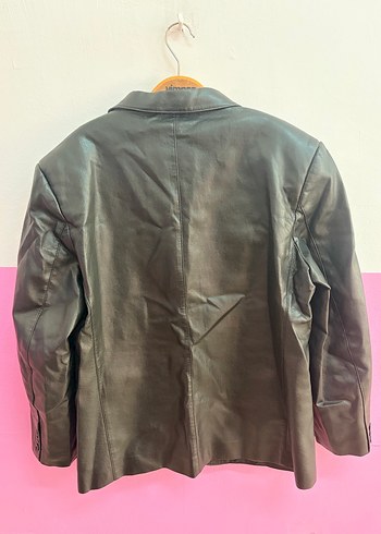 BIGSIE DERİ 3 DÜĞME BLAZER (XL) - Görsel 2