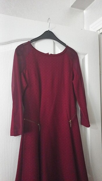 Bordo elbise