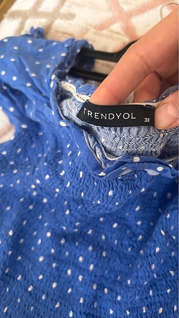 m Beden mavi Renk Trendyol milli bluz