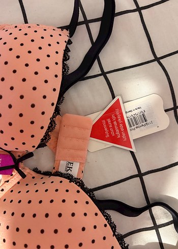 m Beden Puantiyeli Pembe Bohem Midi Sütyen