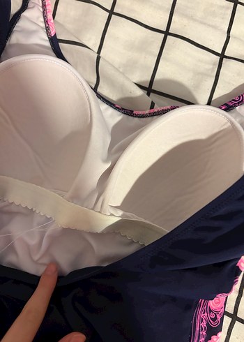 Pembe Desenli Bohem Kadın Mayo - Görsel 5