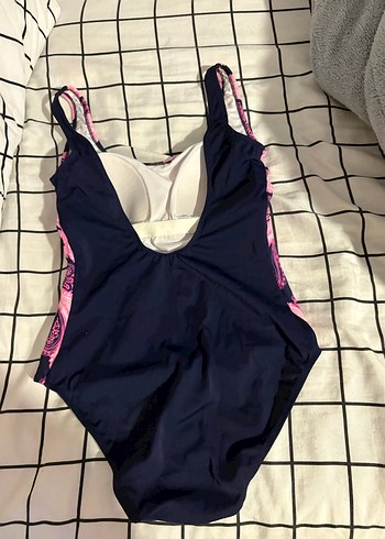 Pembe Desenli Bohem Kadın Mayo - Görsel 3