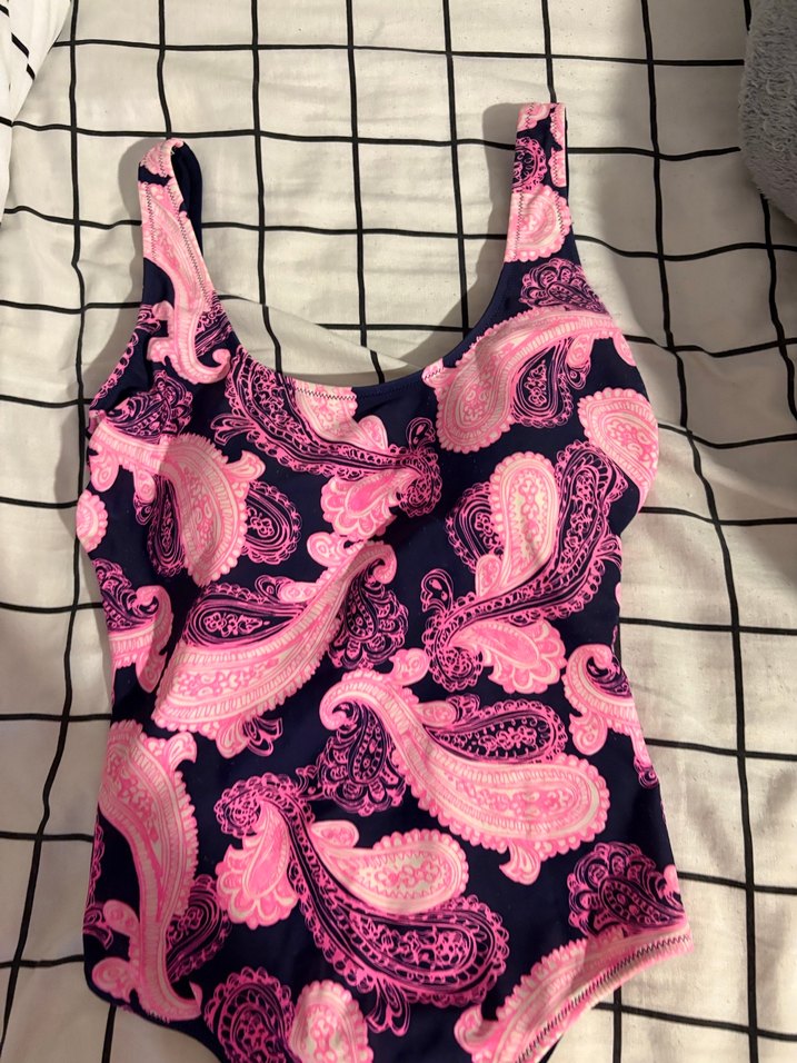 Pembe Desenli Bohem Kadın Mayo - Görsel 2