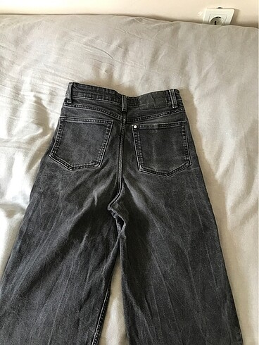 H&M Siyah bol paça pantolon