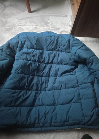 Koyu Mavi Fermuarlı erkek çocuk Kışlık Mont - Görsel 2