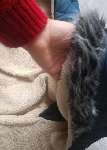 Koyu Mavi Fermuarlı erkek çocuk Kışlık Mont - Görsel 3