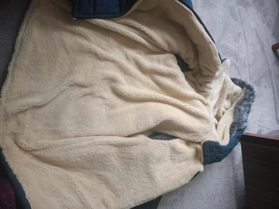 Koyu Mavi Fermuarlı erkek çocuk Kışlık Mont - Görsel 4