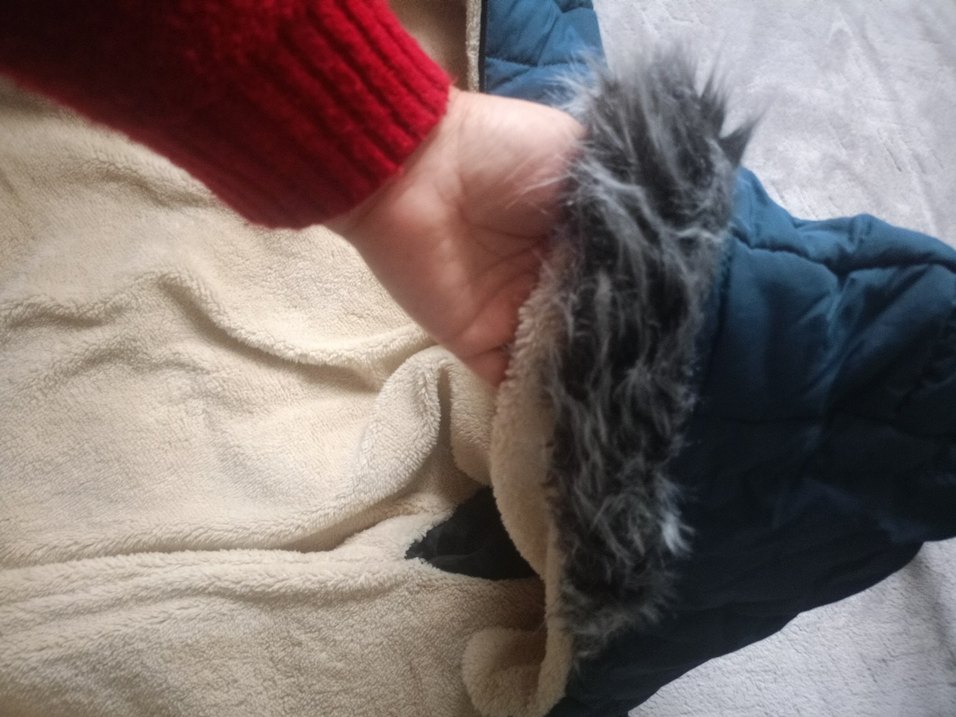 Koyu Mavi Fermuarlı erkek çocuk Kışlık Mont - Görsel 3