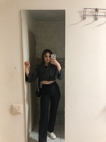 Trendyol & Milla Trendyol crop blazer ceket