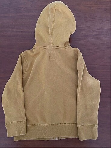 4 Yaş Beden altın Renk GAP fermuarlı kapüşonlu sweatshirt
