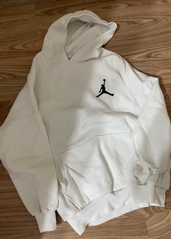 s Beden beyaz Renk Beyaz Kadın Kapüşonlu Sweatshirt
