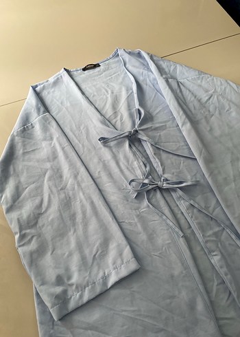 diğer Beden Mavi bağlamalı kimono