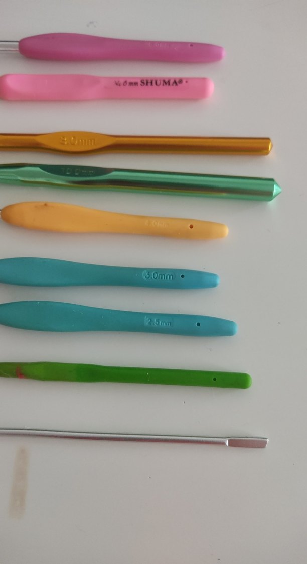 Renkli Tığ Seti - Farklı Boyutlarda - Görsel 2