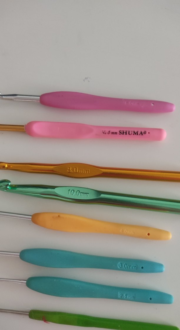 Renkli Tığ Seti - Farklı Boyutlarda - Görsel 3