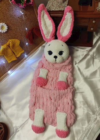 Pembe Peluş Tavşan Oyuncak - Görsel 3