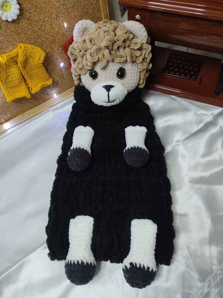 Kahverengi Peluş Oyuncak Koyun - Görsel 3