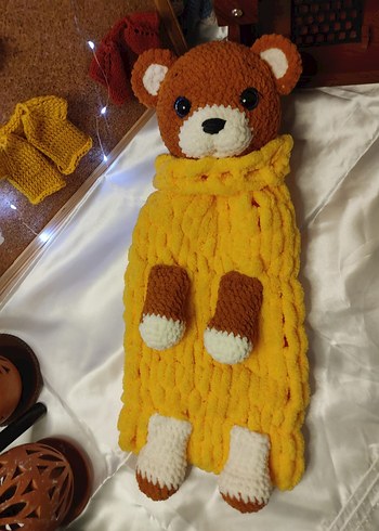 Sarı Renkli Peluş Oyuncak Ayıcık - Görsel 3