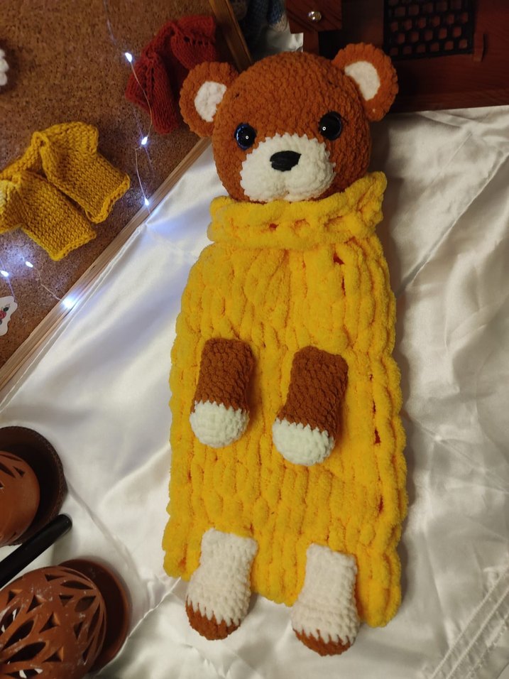 Sarı Renkli Peluş Oyuncak Ayıcık - Görsel 3