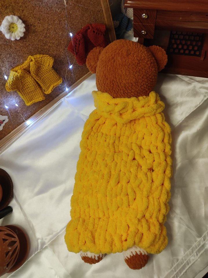 Sarı Renkli Peluş Oyuncak Ayıcık - Görsel 2