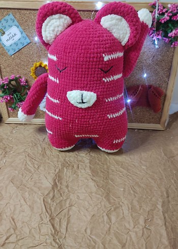 Pembe Renkli Peluş Oyuncak Ayıcık - Görsel 10