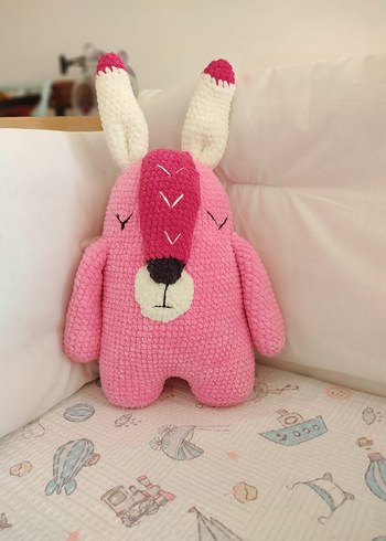 Pembe Renkli Peluş Oyuncak Ayıcık - Görsel 3