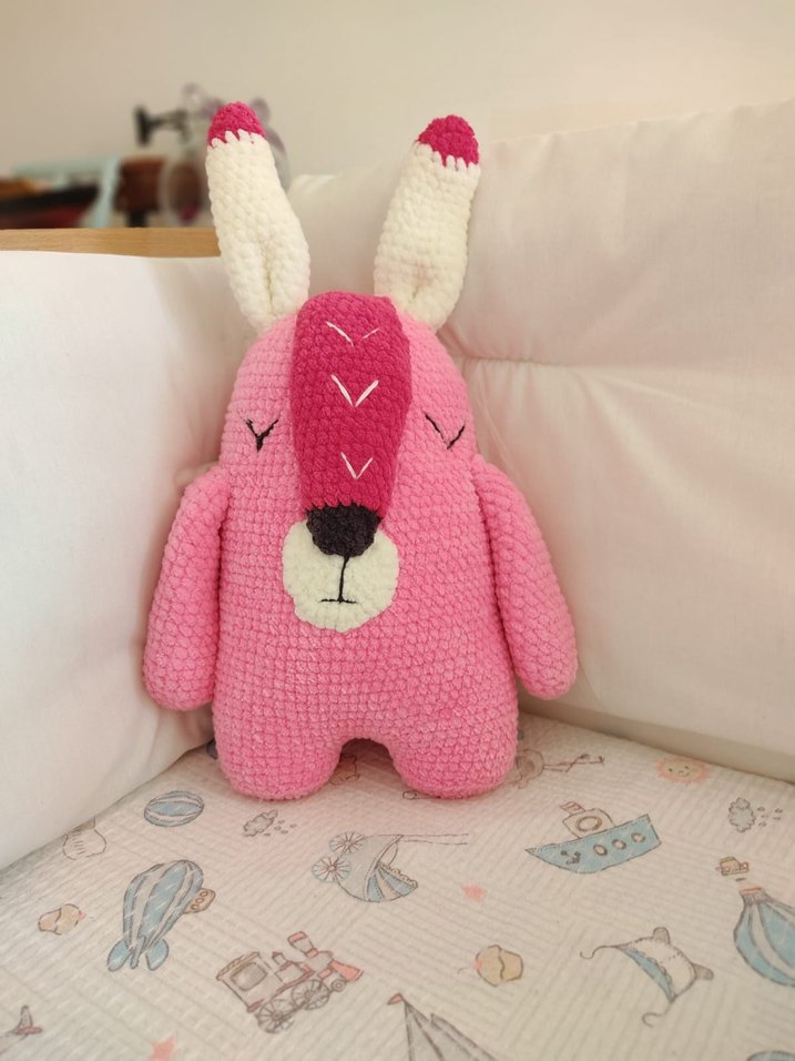 Pembe Renkli Peluş Oyuncak Ayıcık - Görsel 3