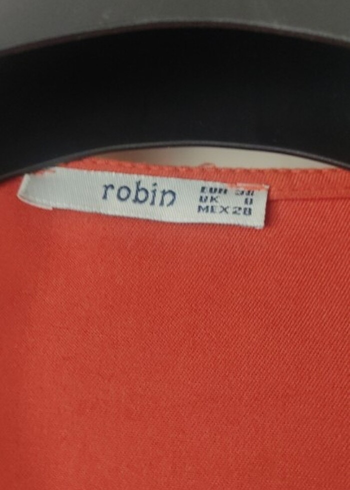 Kiremit rengi elbise - Görsel 4