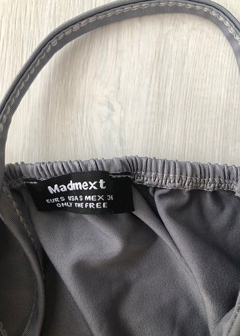H&M Gri Mini Elbise