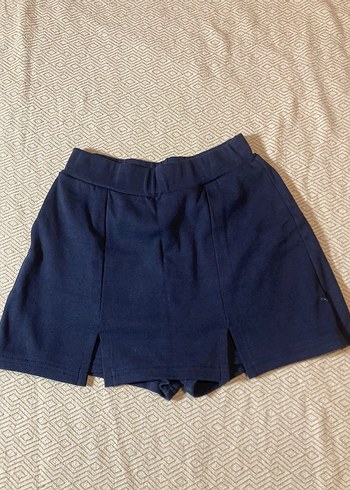 Lacivert Mini şort Etek
