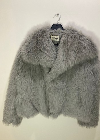 Zara Gri Kürklü mont