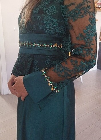 Abiye yeşil 