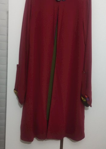 Bordo Uzun Kollu Salaş Tunik
