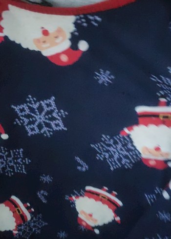 Erkek Uzun Kollu Noel Temalı Pijama Üstü - Görsel 5