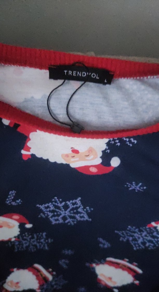 Erkek Uzun Kollu Noel Temalı Pijama Üstü - Görsel 2